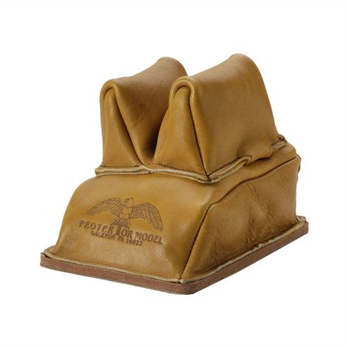 Crafted from top grain leather, the HEAVY BOTTOM RABBIT EAR REAR BAG ensures stability with its thick base and angled ears, allowing smooth rifle movement during recoil.