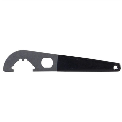 Easily install or remove M4 carbine stocks with the dual-function AR-15 M4 Stock Wrench, featuring a non-slip fit and comfortable rubber coated handle.
