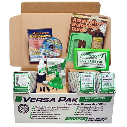 Upgrade your reloading with the VERSA PAK PRO, featuring the precision Model 2400 Case Trimming Lathe and Match Grade 3BR Powder Measure for unmatched accuracy.