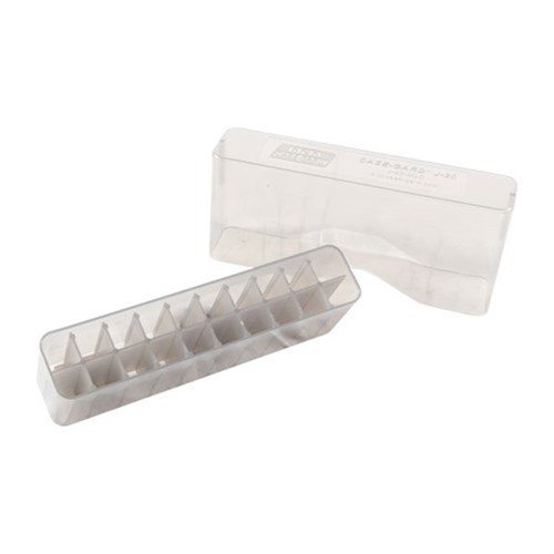 The MTM 20 Rd Slip Top Ammo Box offers secure storage for various calibers, ensuring easy access and protection for your ammunition in a compact, smoke design.