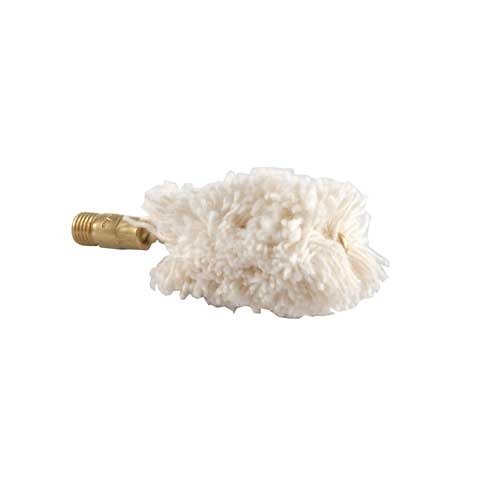 Dewey Shotgun Bore Mops are made from 100% cotton with durable brass cores and couplings, designed for standard five sixteenths-27 shotgun rod threads.