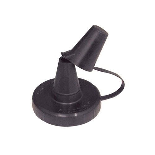 The Hodgdon Powder Funnel easily threads onto most 1 lb. wide mouth powder cans and Sinclair 16 oz. bottles, with a cap for convenient storage.