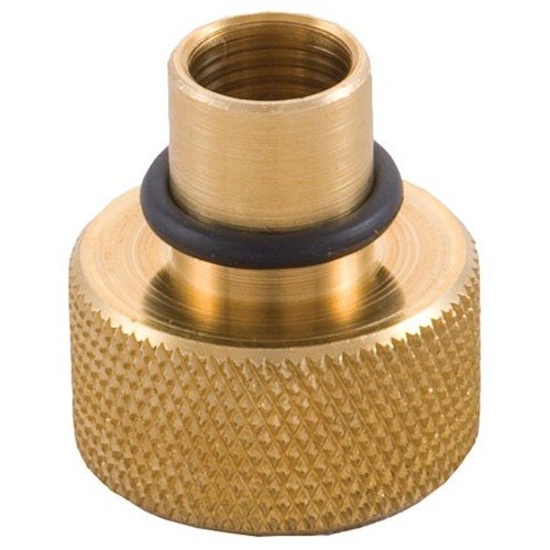 Protect your firearm's crown while cleaning with the Dewey Brass Muzzle Guide. Compatible with various cleaning rods, it features an O-ring for added safety.