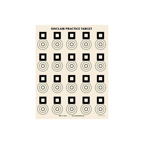 Enhance your shooting precision with Sinclair Benchrest Practice Targets (25 pack), designed for accuracy and consistency in benchrest shooting.