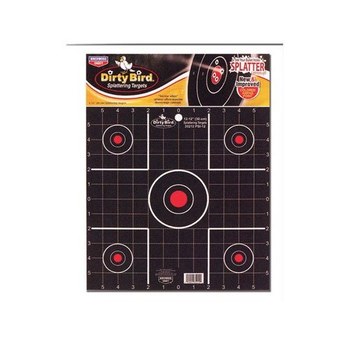 Experience superior visibility with Birchwood Casey Dirty Bird 2" Sight-In Targets, featuring high contrast for easy shot tracking and great value for indoor/outdoor use.