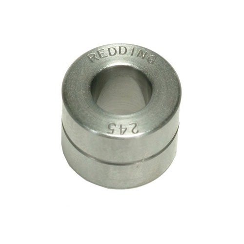 Redding 73 Style Steel Neck Bushings offer heat-treated durability, hand-polished precision, and reduced sizing effort, available in a range from .185" to .368".