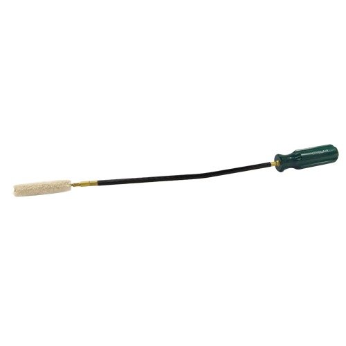 The Sinclair International Flexible Chamber Swab Tool allows easy cleaning of lever, pump, and semi-auto rifles through the ejection port without disassembly.