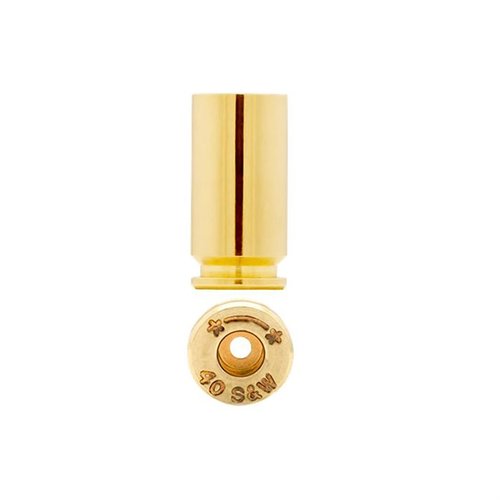 Starline 40 S&W Brass offers high-quality, durable cases in a convenient 100 count bag, perfect for reloaders seeking reliability and precision in every shot.