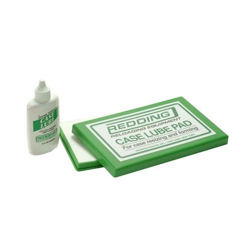 The Redding Case Lube Kit and Pad ensures smooth resizing and reloading, reducing friction and preventing case sticking for reliable performance.