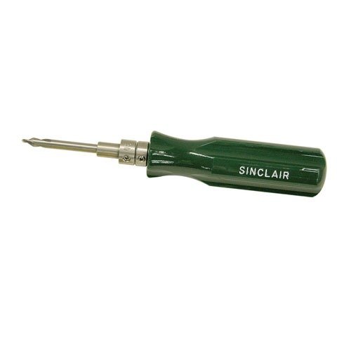 The Sinclair Piloted Flashhole Tool ensures precise deburring of flash holes in 22/45 caliber cases, enhancing ignition consistency for improved accuracy.