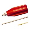 Dewey 20 Cal 32" Cleaning Rod offers tough, expertly applied coating, includes jag and brush adapter, and features polished stainless steel for optimal performance.