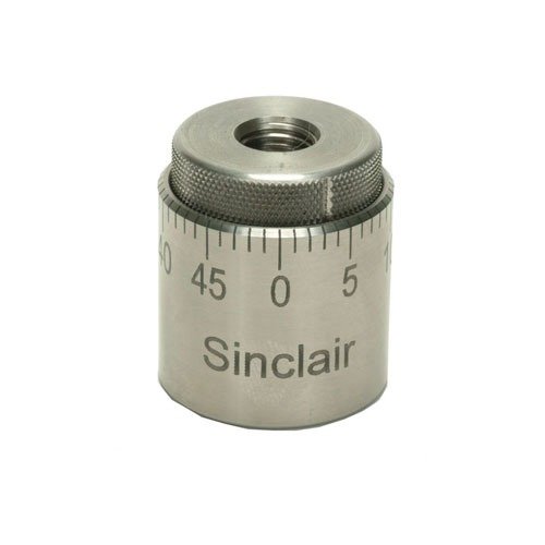 Transform your L.E. Wilson seaters into micrometer seaters with the Sinclair Micrometer Top, featuring stainless steel construction and .001 inch graduations for precise adjustments.