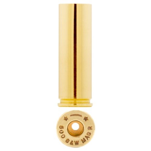 Experience exceptional reliability and performance with Starline 500 S&W Magnum Brass, 100 count bag, perfect for reloaders seeking top-quality components.