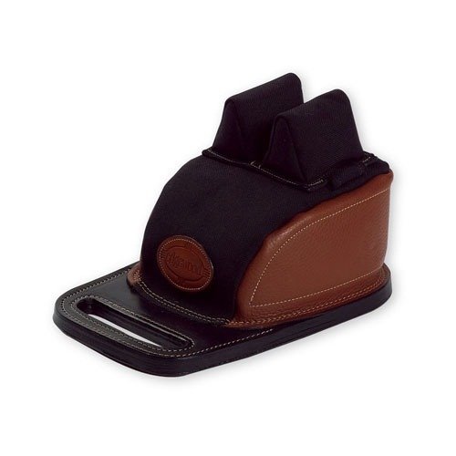 The Edgewood Minigator Rear Bag features a durable leather & black Cordura construction, with a convenient grab handle and optimal ear height for stability.