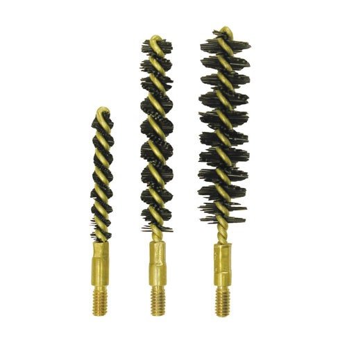 Ensure optimal cleaning of your 17 caliber rifle with the Dozen Pack Nylon Rifle Brushes from Sinclair International, featuring durable nylon bristles and 8-32M threading.
