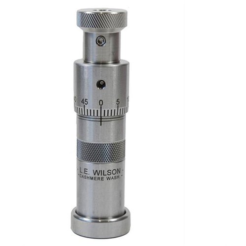 .300 WSM Micrometer Top Bullet Seater by L.E. Wilson offers reloaders precise bullet seating control, enhancing accuracy and consistency for superior performance.