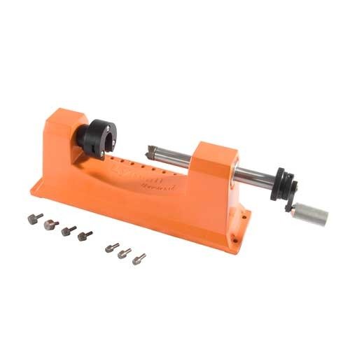The Lyman Universal Trimmer w/ 9 Pilot Multi-Pak offers precision trimming for a variety of cases, ensuring consistent lengths and improved accuracy in reloading.