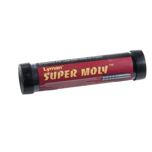 Experience enhanced performance with Lyman Super Moly Bullet Lube, reducing leading, treating barrels, and boosting velocities while flowing easily through lube sizers.
