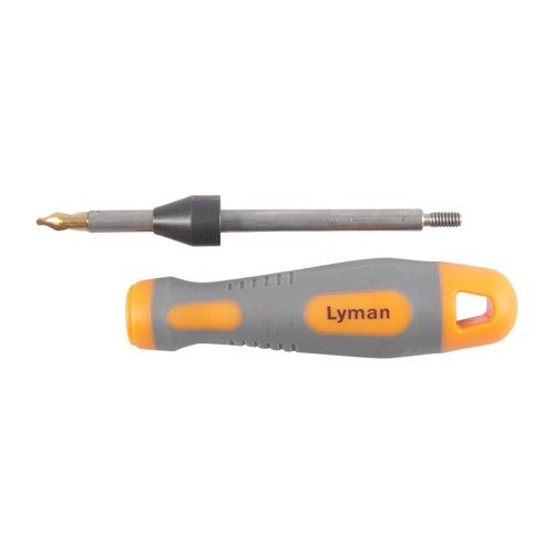 The Lyman Flash Hole Uniformer ensures a clean, uniform primer pocket and flash hole, enhancing ignition consistency across calibers from .22 to .45.