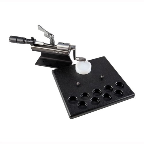 Experience precision trimming with the Sinclair Stainless Ultimate Trimmer, featuring a micrometer for exact adjustments and a platform for organized storage.