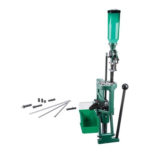 Experience elite reloading with the RCBS Pro Chucker 7, featuring 7 auto-indexing stations, 600 rounds/hour production, and quick-change die plates for efficiency.