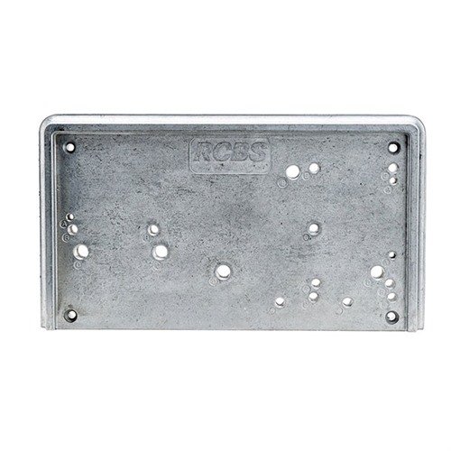 The RCBS Accessory Base Plate 3 saves space and time by allowing quick mounting of various RCBS tools, keeping your loading bench neat and organized.