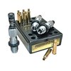 The Redding 300 WSM Premium Deluxe Die Set offers precision with a Carbide Size button for effortless resizing and a Bullet Micrometer for accurate seating depth adjustments.