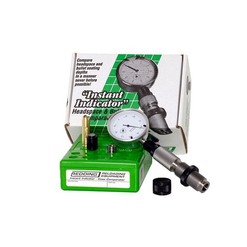 The Redding 338 Lapua Magnum Instant Indicator ensures precision in comparing headspace and bullet seating depth, enhancing uniformity in your reloading process.