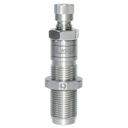 Achieve precise neck tension and accurate sizing with the L.E. Wilson 6.5x47mm Lapua Bushing Full Length Die, crafted from high-quality heat-treated steel.