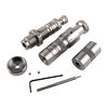 The L.E. Wilson Bushing Full Length Die Set offers precise resizing, adjustable seating depth, and a headspace gauge for consistent, high-quality ammo.