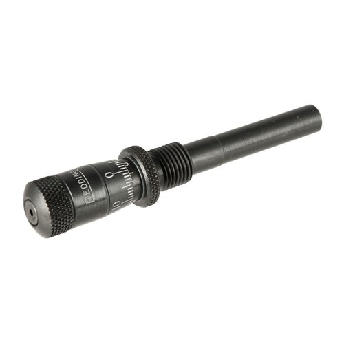 Enhance your reloading precision with the Redding #18 Standard Bullet Seating Micrometer, designed for compatibility with Redding Seating Dies and easy plug replacement.