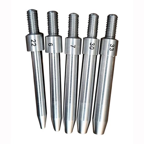 Ensure consistent neck diameter and improved seating depth with L.E. Wilson 33 Caliber Expanding Mandrels, ideal for prepping new brass cases.
