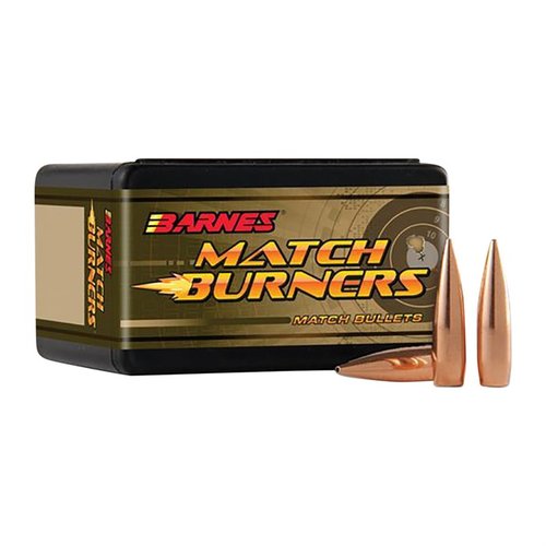 Barnes Match Burner 6mm bullets offer unmatched accuracy and affordability, perfect for competitive shooters and everyday plinking with precision performance.