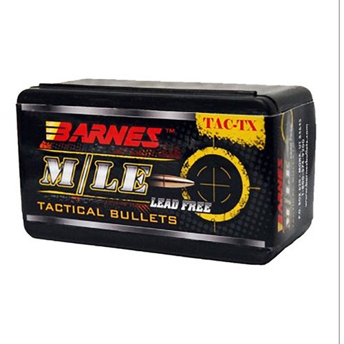 Experience unmatched accuracy with BARNES TAC-TX™ 6.5MM bullets, designed for controlled expansion, better weight retention, and straight tracking through barriers.