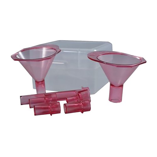 The MEC Reloading Funnel Kit simplifies your reloading process with two funnels and five sized tubes, ensuring precise powder transfer into brass.