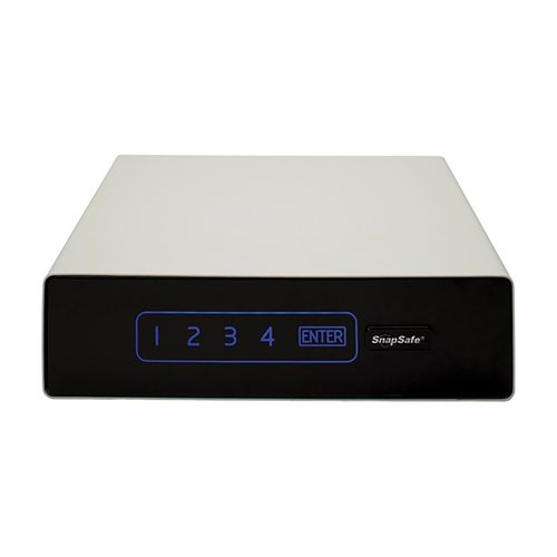 The SnapSafe Keypad Drawer Vault offers secure storage with quick access, perfect for concealing firearms and valuables under desks, beds, or in vehicles.