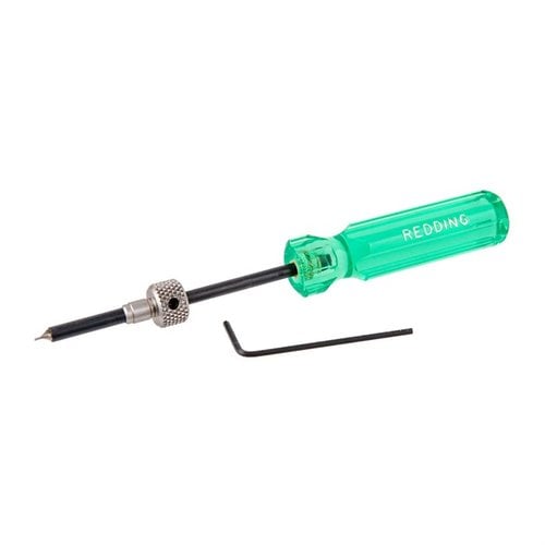 Ensure reliable ignition with the Redding Small Flash Hole Deburring Tool, designed for .17 & .20 caliber cases with .060" flash holes, allowing precise depth control.