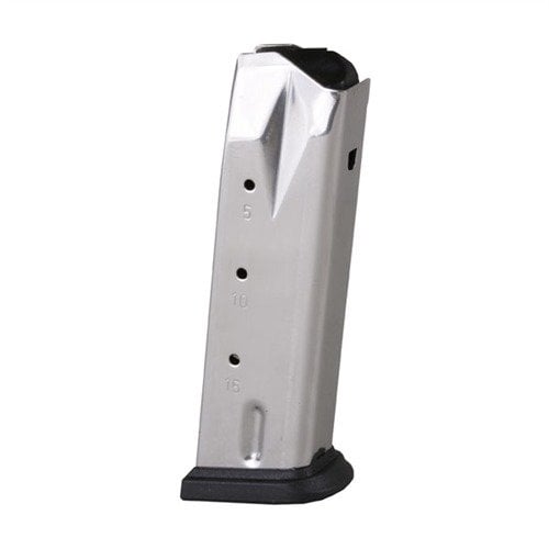 Experience smooth, reliable feeding with the Springfield Armory XD 9MM Magazine, featuring a polished stainless steel body and durable polymer base pad.