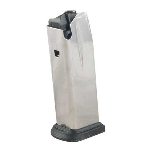 Experience reliable feeding and maximum firepower with the Springfield Armory XD 9rd .40 S&W magazine, featuring a polished stainless steel body and easy-clean polymer base.