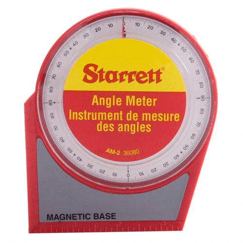 The Starrett Angle Meter offers precise measurements of pitch or slope with a magnetic base, measuring up to &frac12; degree for accurate results in gunsmithing.