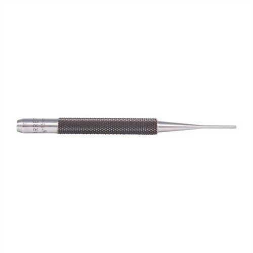 The Starrett Pin Punch Set features precision-ground tool steel construction, ergonomic knurled grips, and clear size markings for reliable pin removal tasks.