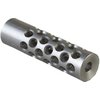 The Shrewd #2 Muzzle Brake 22 Caliber features 42 ports for superior recoil control, reducing muzzle rise and enhancing shooting comfort.