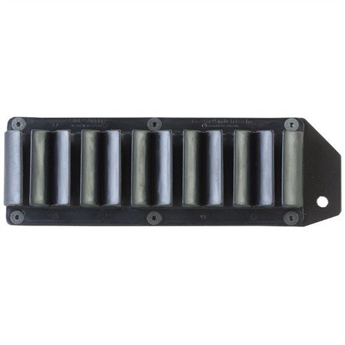 The Lyman Side Saddle Shell Holder mounts easily to your Mossberg 500, providing quick access to 6 extra rounds without permanent modifications.