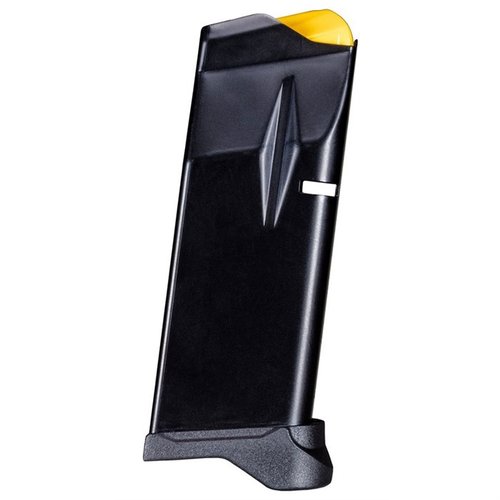 Enhance your shooting experience with the Taurus GX4 9mm magazine, featuring an 11-round capacity and a pinky rest for improved grip and control.