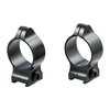 Talley 1" Medium Satin Blue Rings feature low-profile Torx® screws for secure, permanent scope mounting, crafted from durable steel with a sleek finish.