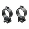 Talley 30mm High Satin Blue Rings feature low-profile Torx® screws for secure, permanent scope mounting, crafted from durable steel with a sleek finish.
