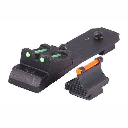 Enhance your shooting accuracy with the TRUGLO Winchester 94 Fiber Optic Sight Set, featuring a red front and green rear for quick alignment and easy adjustments.
