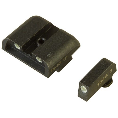 Enhance your Glock with TRUGLO's Tritium Brite-Site Night Sights, offering superior visibility in all conditions with durable steel construction.