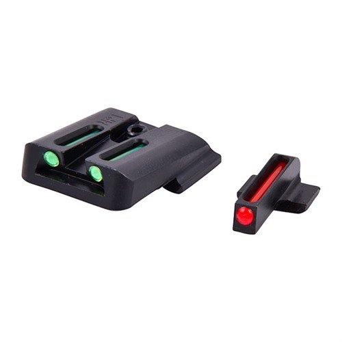 Enhance your aim with TRUGLO's S&W M&P Fiber Optic Brite-Site Sight Sets, offering exceptional brightness, durability, and fast sight alignment in any light.
