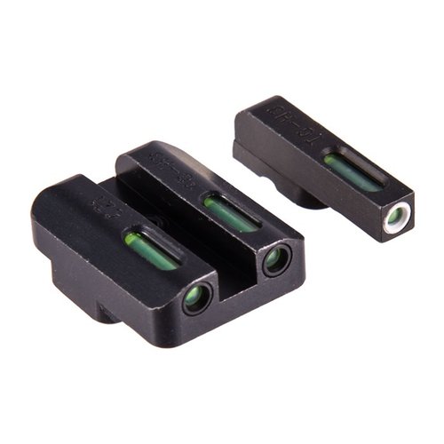 The TRUGLO TFX Tritium Sight Set for CZ 75 offers unmatched visibility, a durable rust-proof finish, and a compact design, glowing in the dark without batteries.